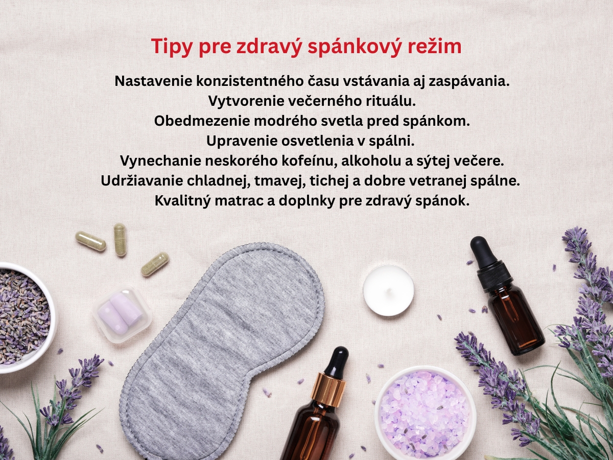 Nastavenie zdravého spánkového režimu. 